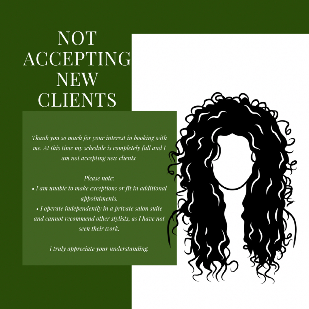 New Client Appointments Unavailable at Curls By Kirsten in Chesapeake, VA