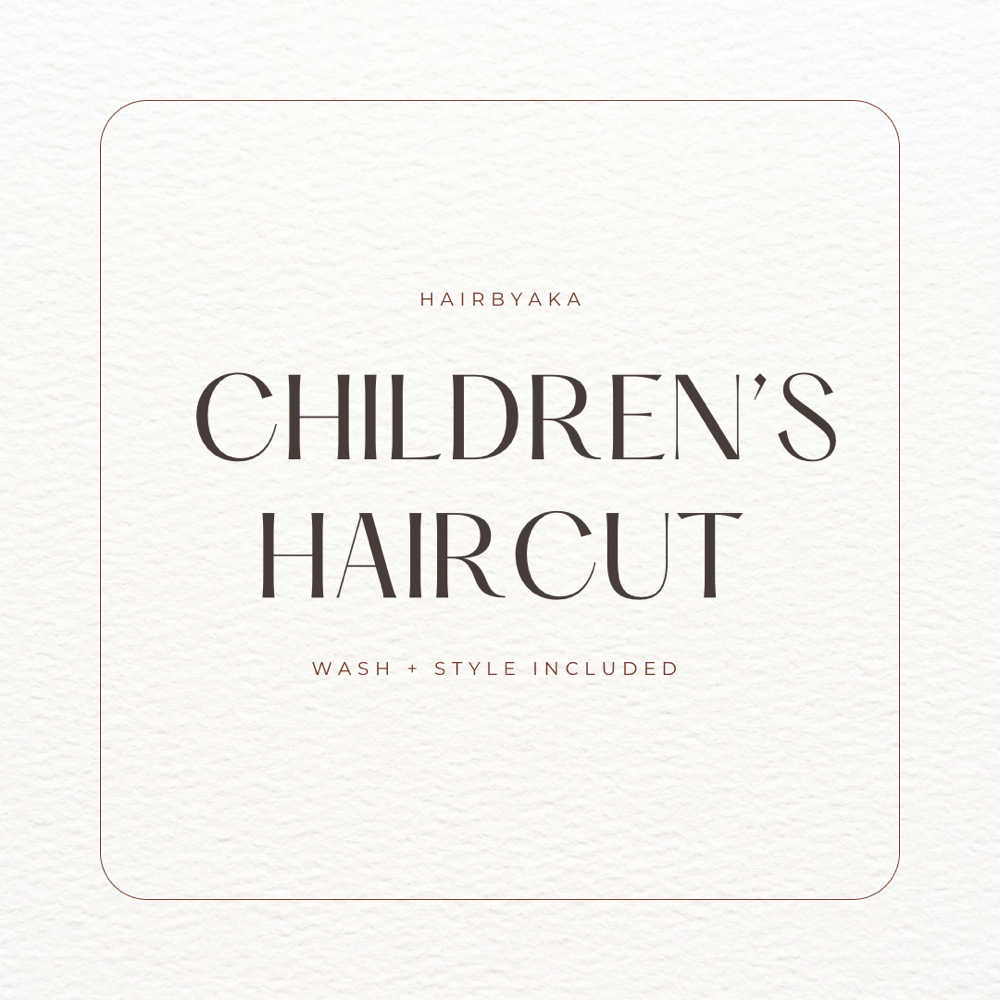 Children’s Haircuts (12 & Under)