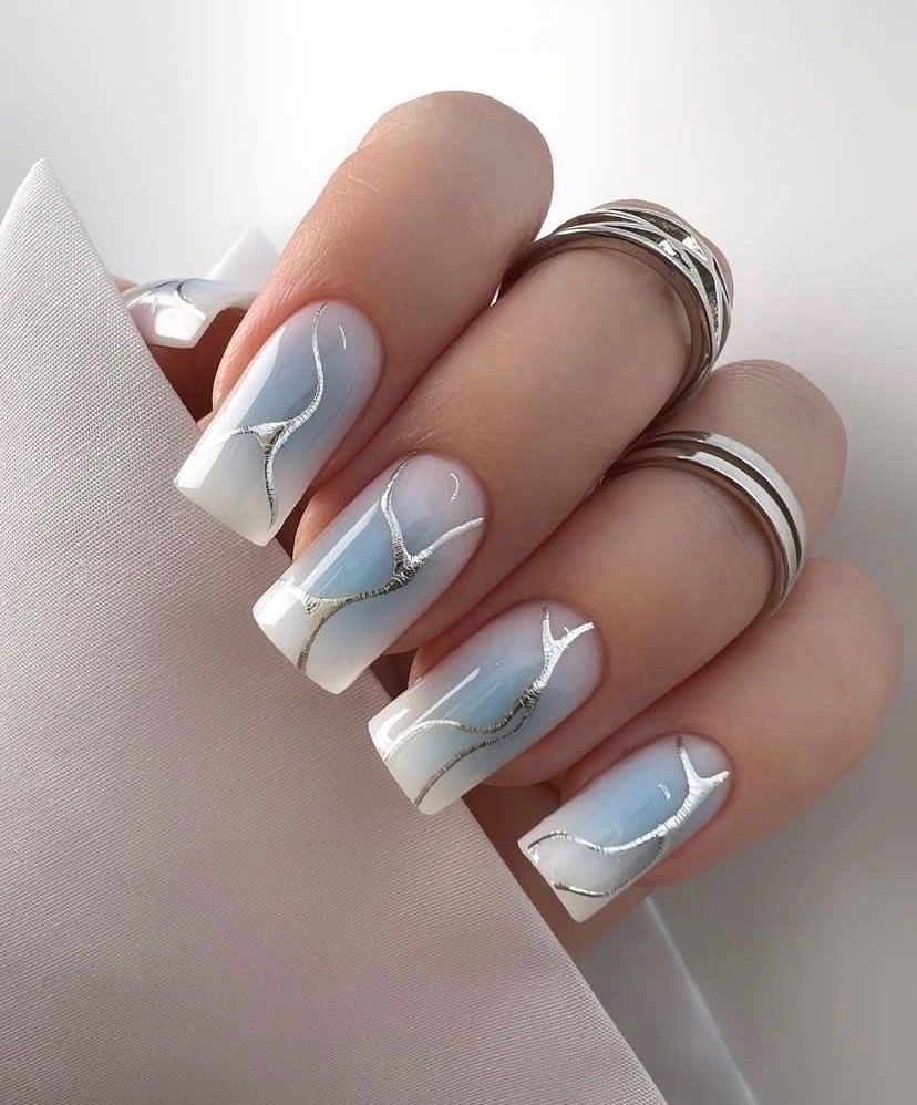 Nail Extensions with Design
