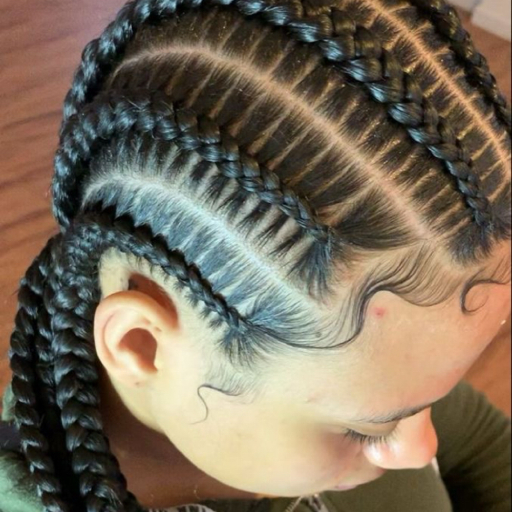 6 Trenzas Sin Diseño at EJ LASH AND BEAUTY LLC in Silver Spring, MD
