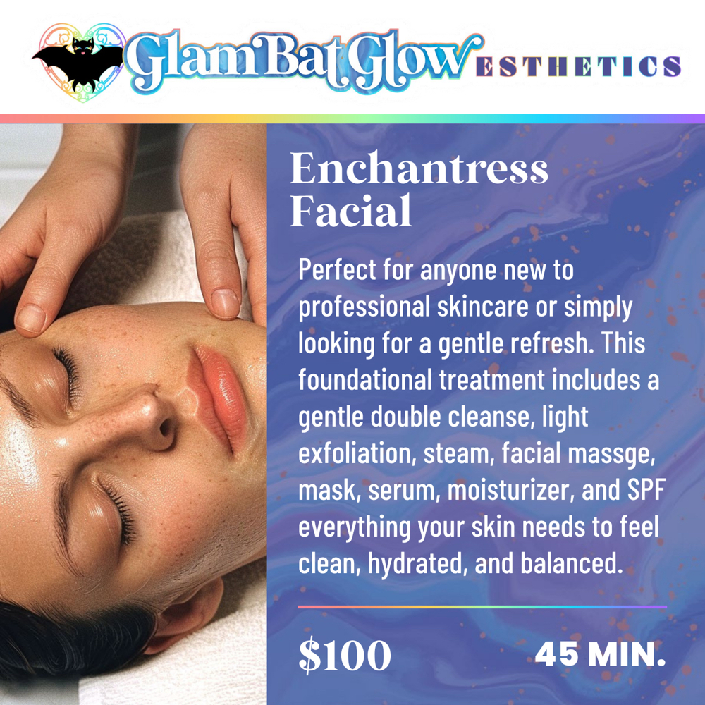 Enchantress Facial at Glambat Glow at Tranquility Massage in Plainfield, IL