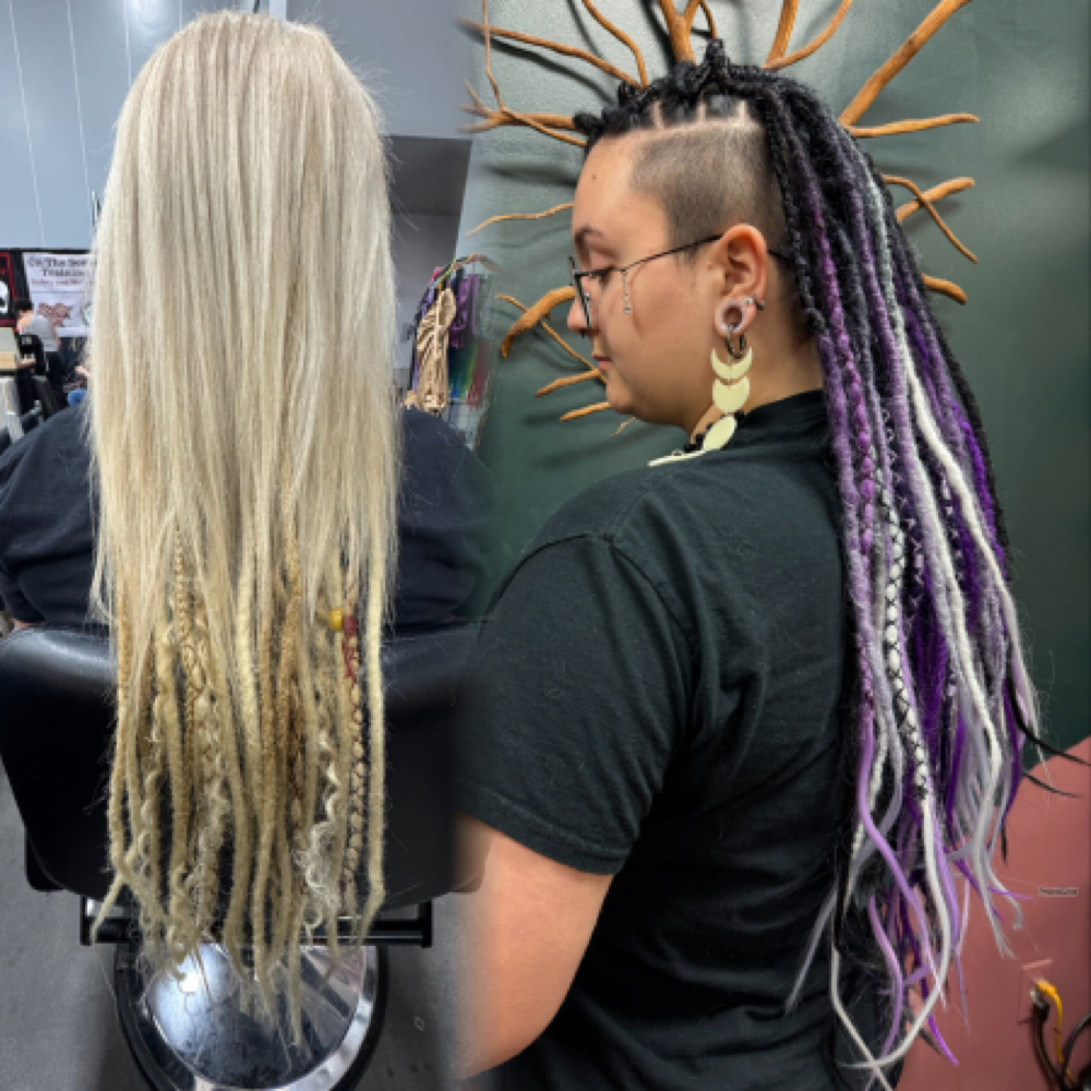 Faux Loc - Partial Install at BHive Salon in Chesapeake, VA