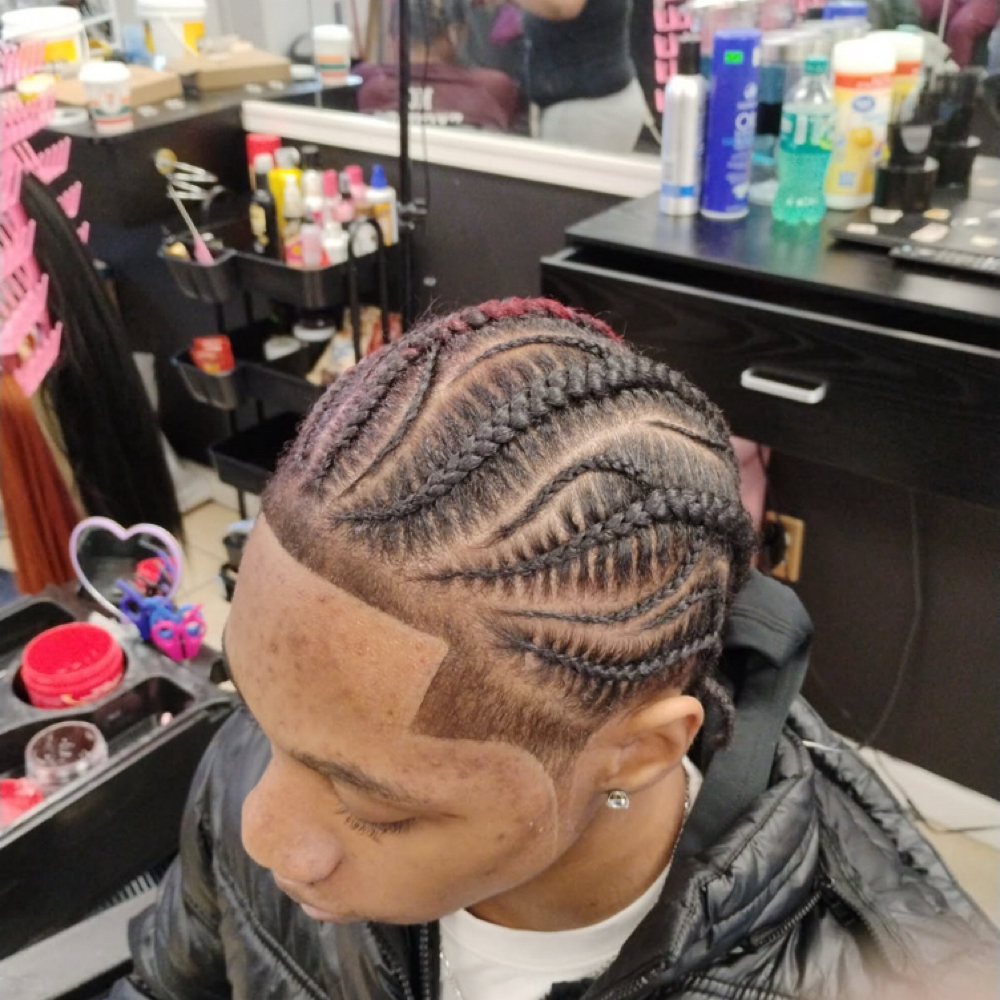 Boys Stitch Braids at Shades Of Fee Beauty Boutique in Baltimore, MD
