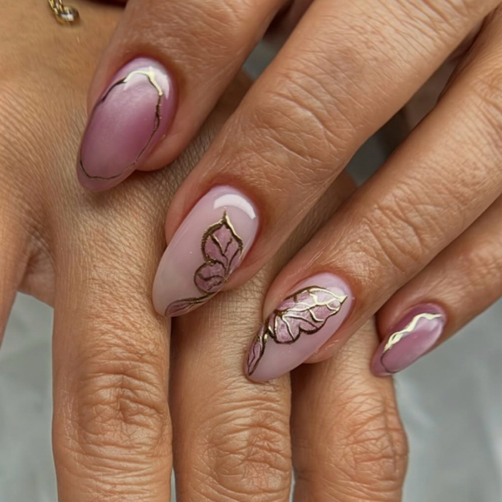 Hand Painted Design at Bridges Beauté in Greer, SC