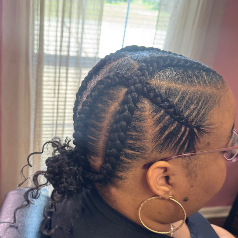 4 Crisscross Braids at Shanelle Luxe Studio in Montgomery, AL