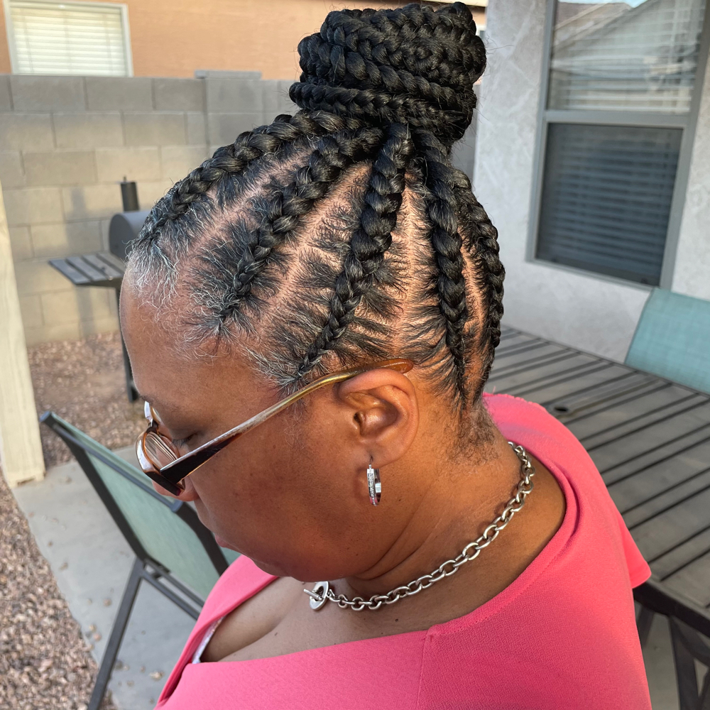 Feed in ponytail