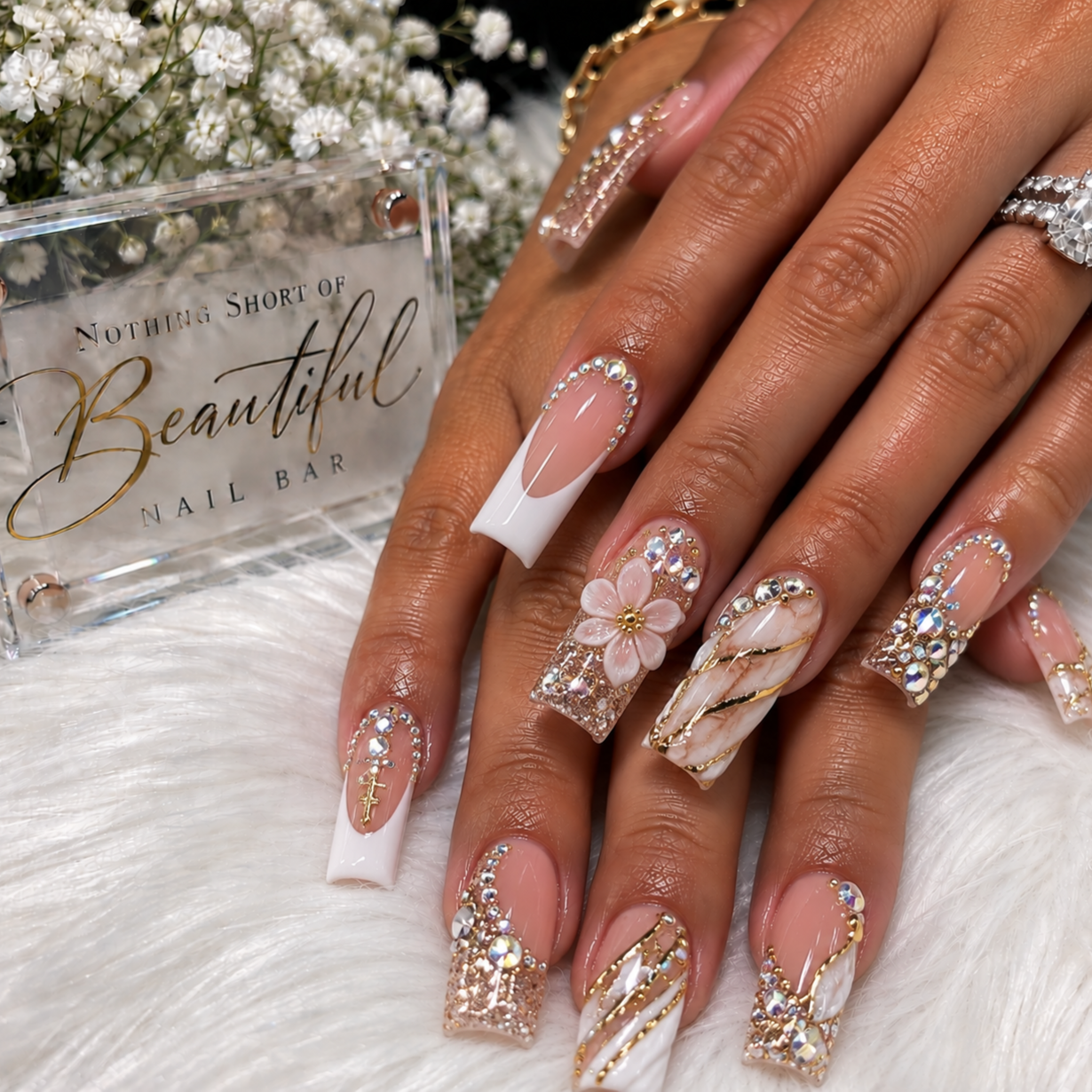 NAILS- Acrylic full set- long at A Shear Thing Beauty Collective in The woodlands, TX