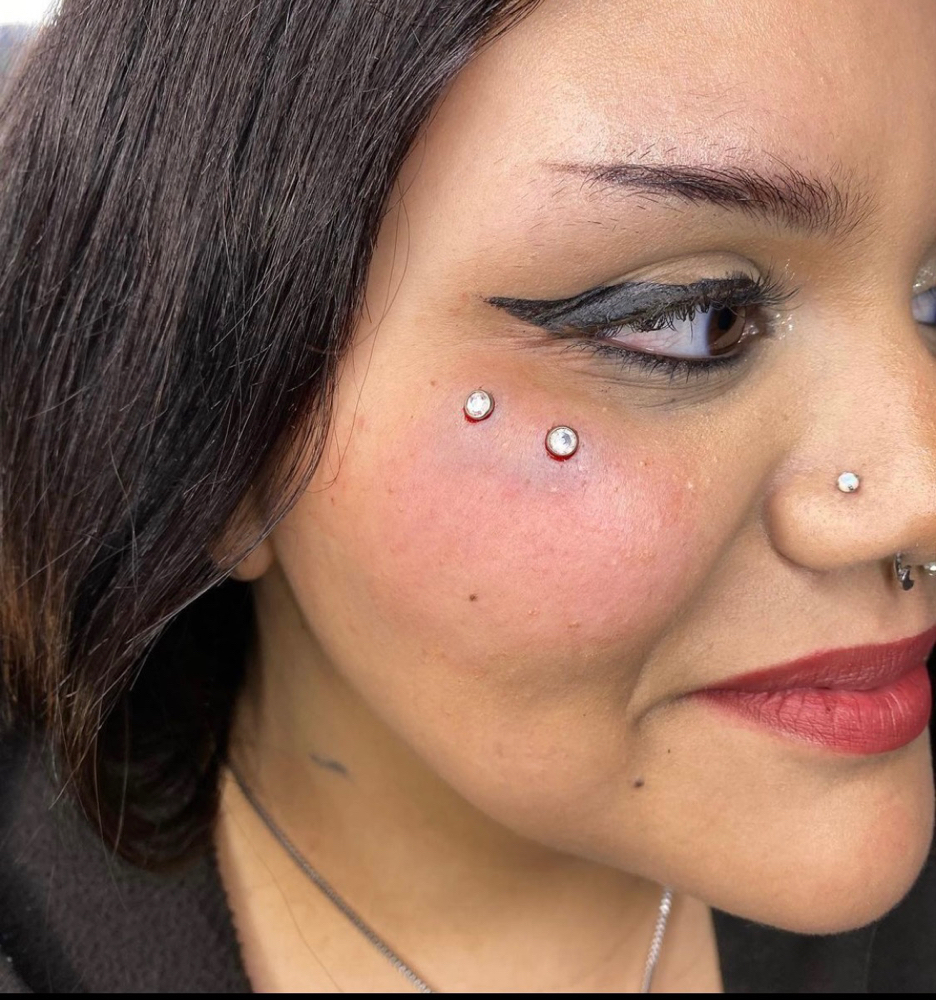 Double Dermal Piercing