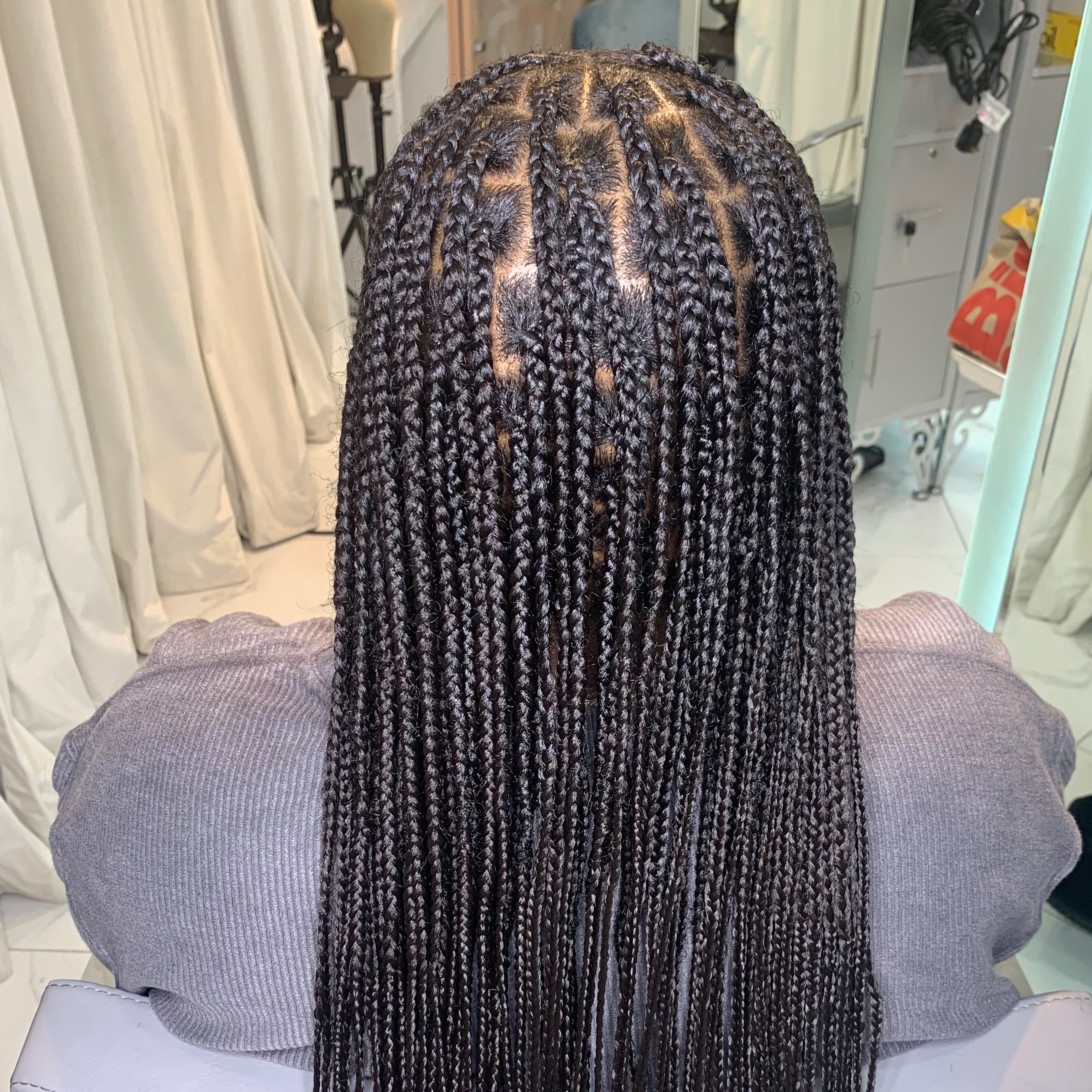 Large Box Braids at Headlines by Stephen in Selden, NY