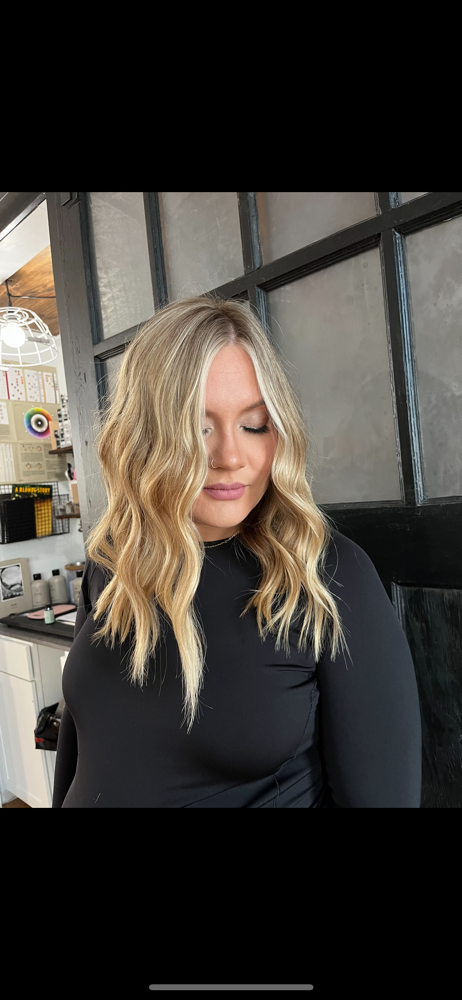 Partial Custom Blonding & Cut