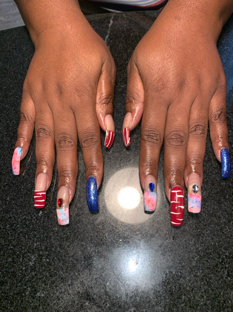 Water Marble Nail Art
