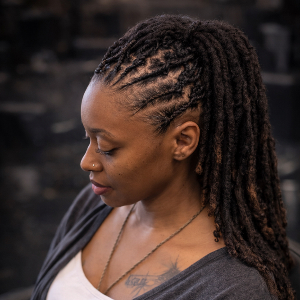 Mixxd rejuvenating hot oil at Mixxd loc n barber lounge in Arlington, TX