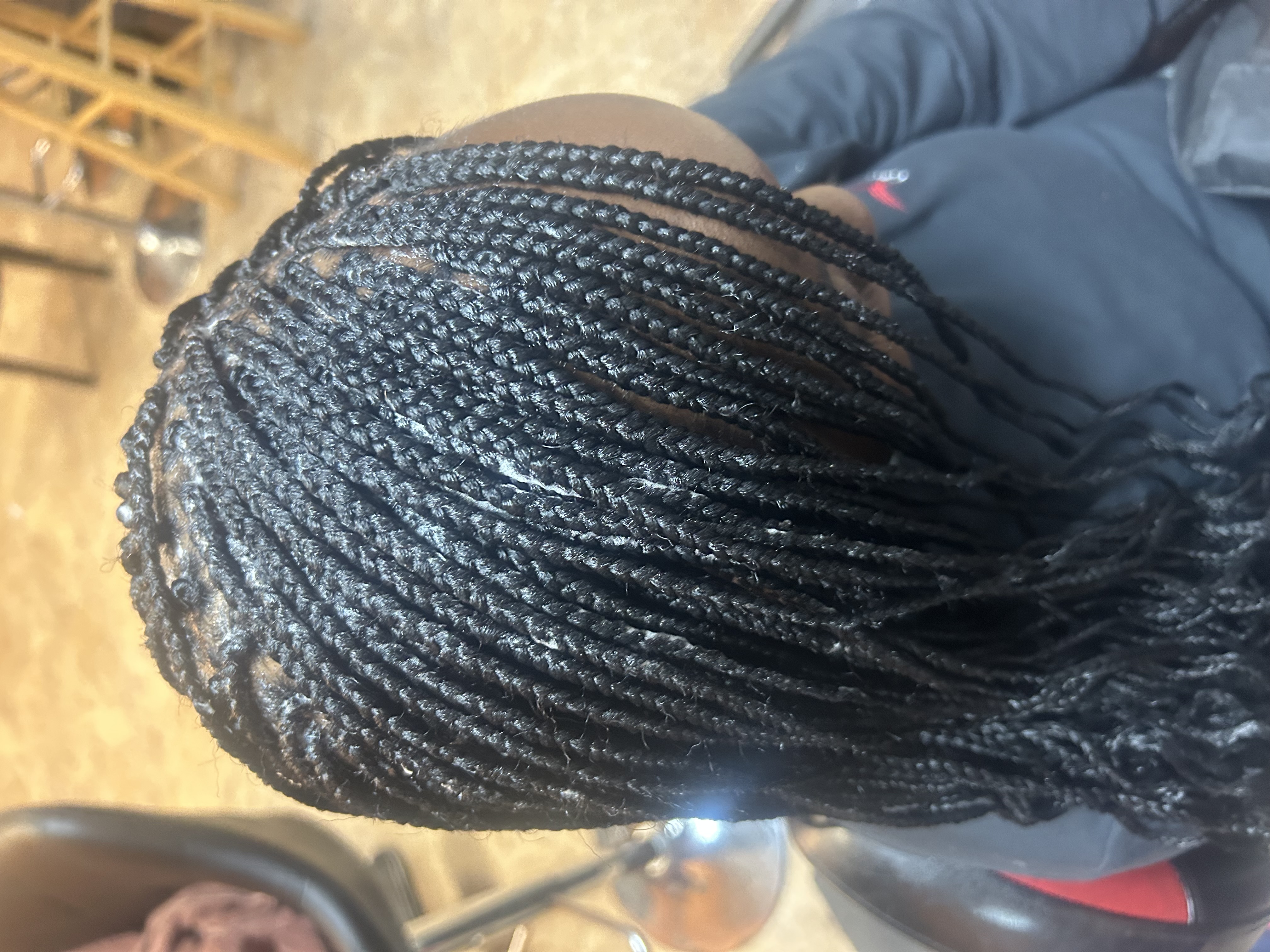Extra small box’s braids at Velvet Crown salon in Memphis, TN