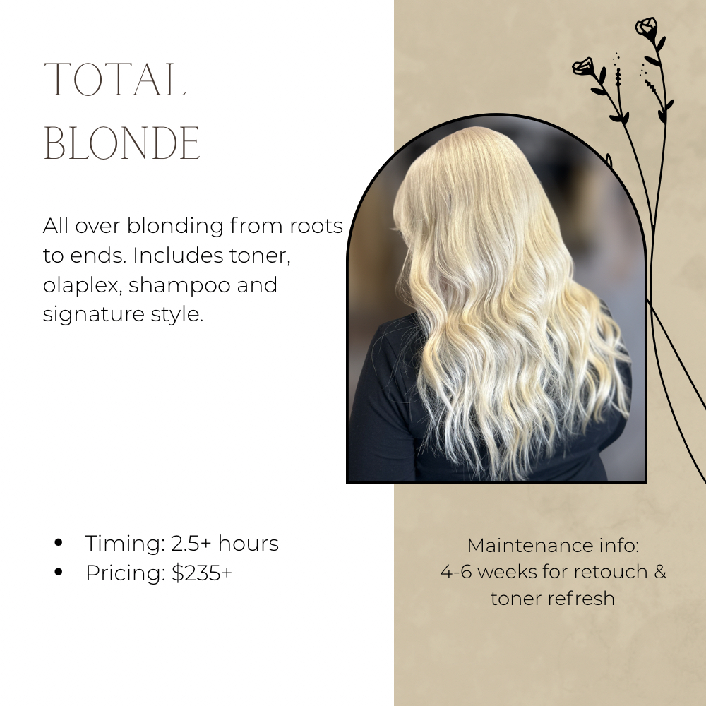 Total Blonde at Carley’s Color Lounge in Fort Worth, TX