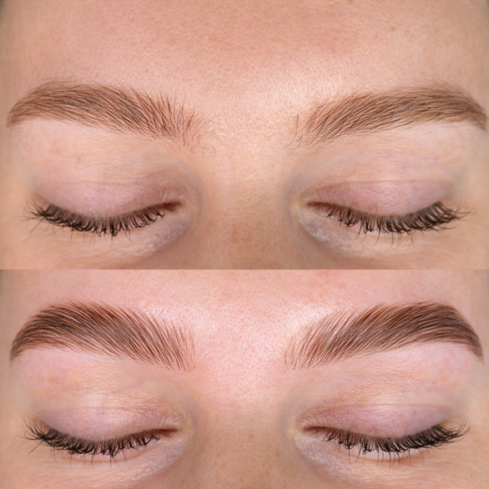 Brow Lamination + Brow Shaping