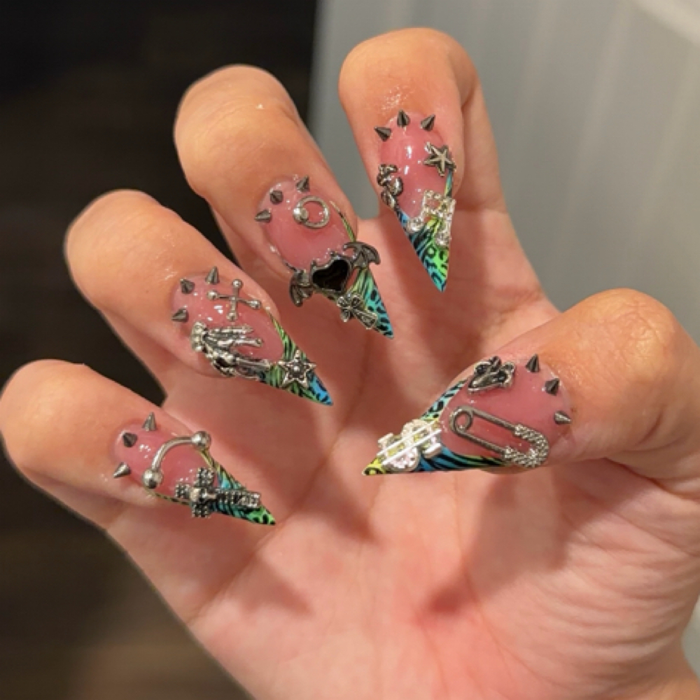 nail art ADD ON 𓆩♱𓆪 at qtcuticles in Manor, TX