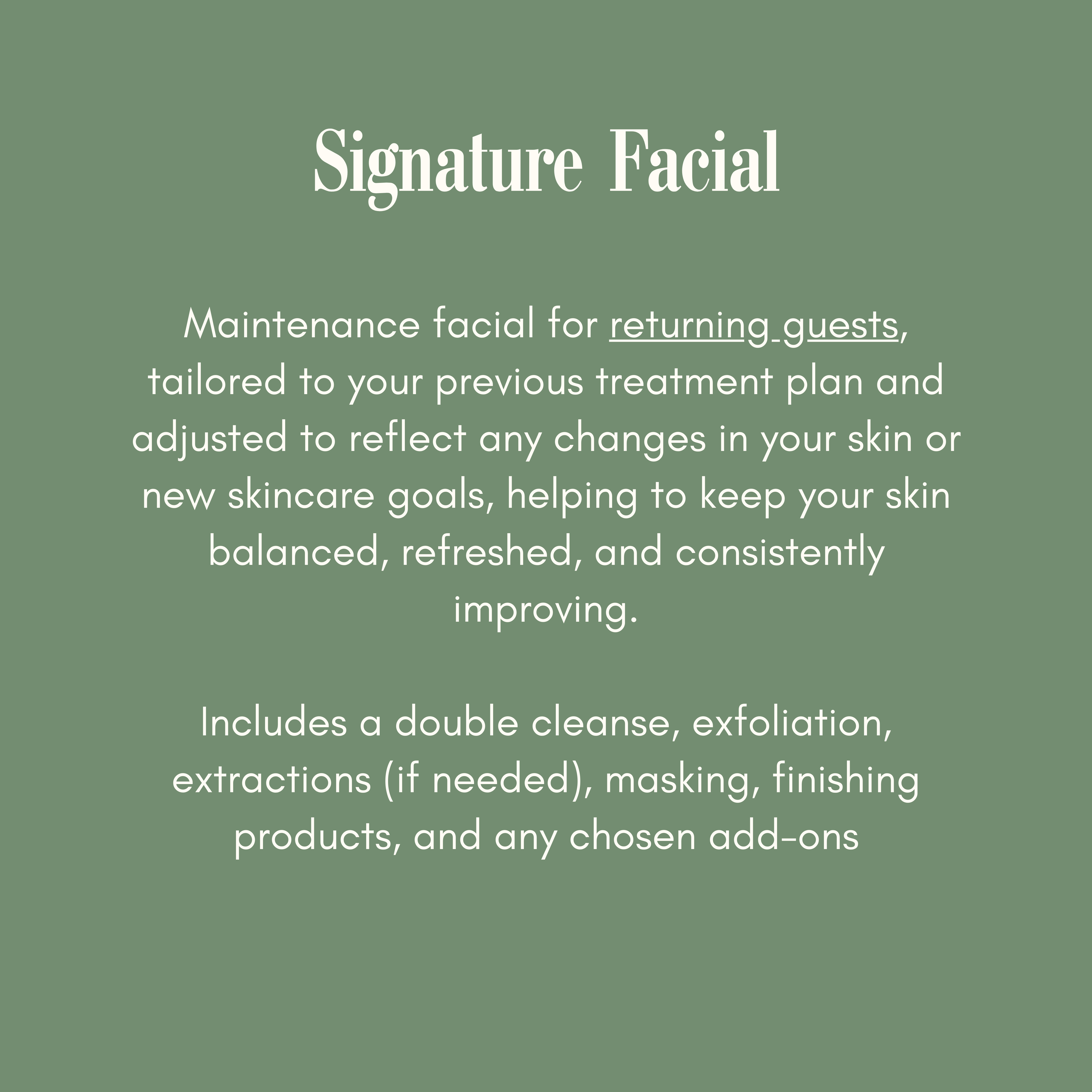 Signature Facial