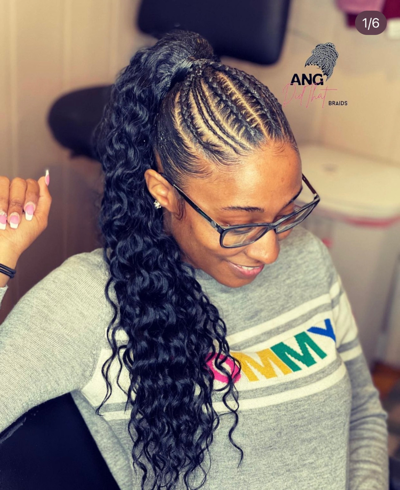 Half Up/half down Braided QW