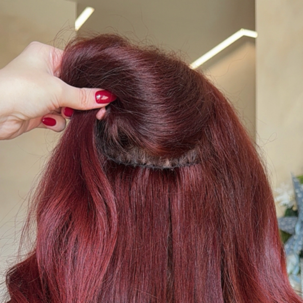 Hand Tied Extension 2 row move up at Golden Hour Studio in Loveland, CO