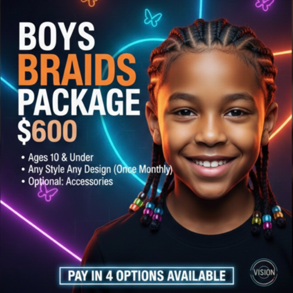 Boys Braid Package at MonarchFlair in Fort Wayne, IN