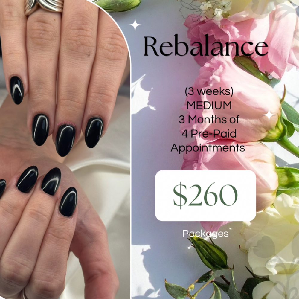 Rebalcance (3wk) Package - MEDIUM at Nails By Savvi in Brookfield, WI