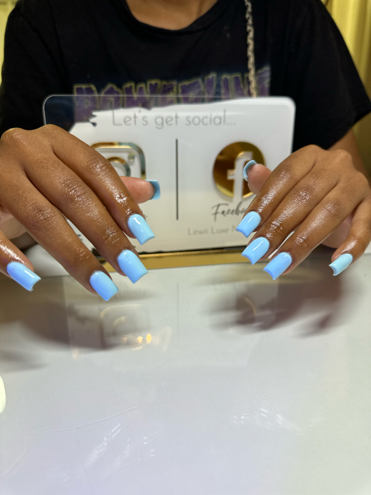 𝐅𝐢𝐥𝐥 (NO Designs) at Lewii Luxe Nails Cartel in Princeton, TX