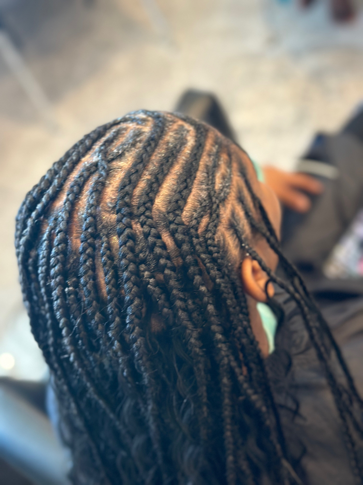 Tribal Braids W/ Medium Knotless