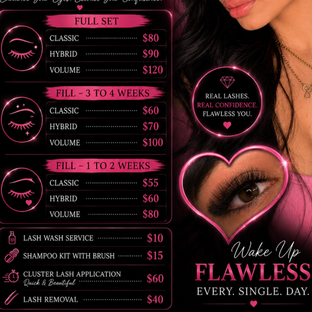 Eyelash Extensions at Flawless Spa & Beauty in Fort Worth, TX