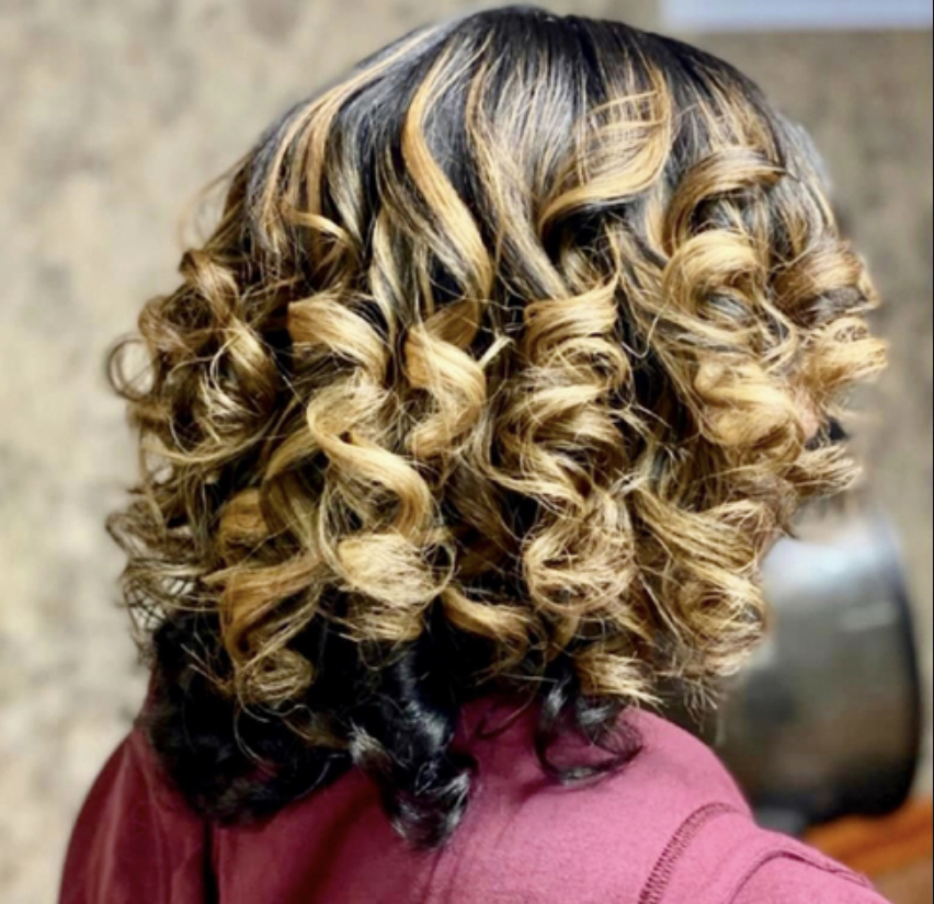 Double Color Natural Hair