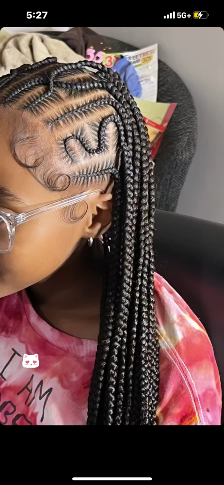 Medium Fulani braids