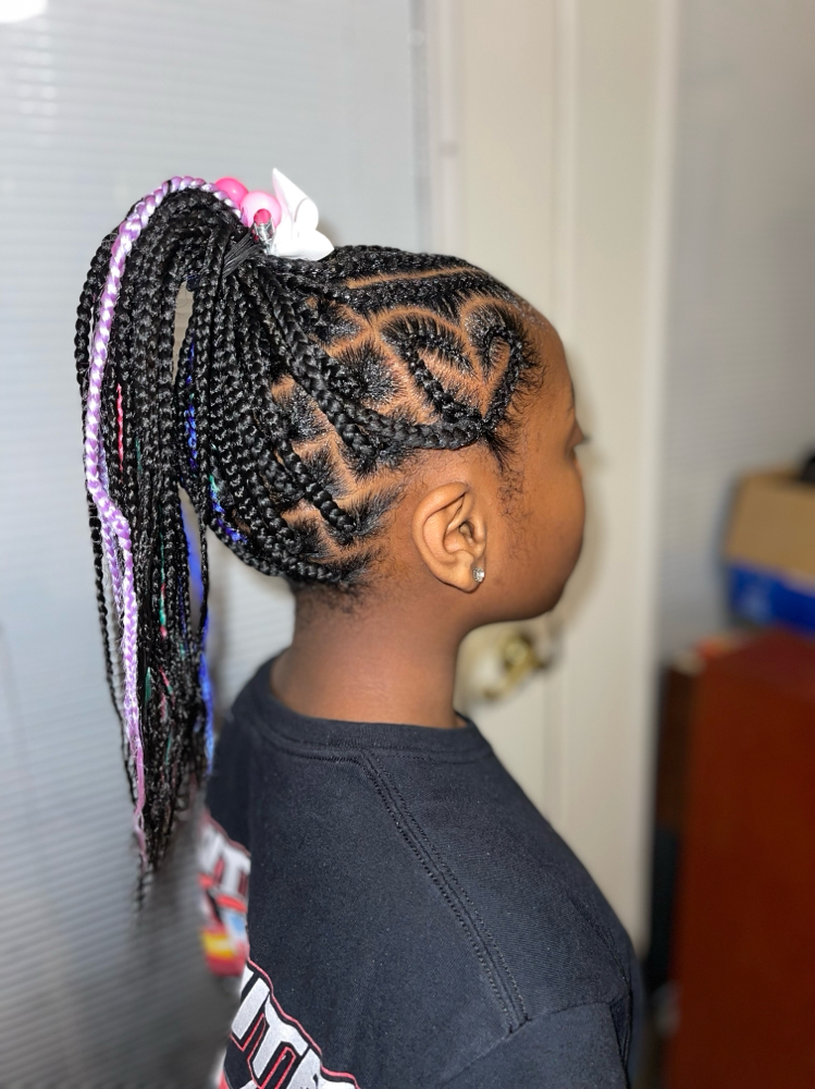 Kids Fulani w/Knotless 6yr-13yr