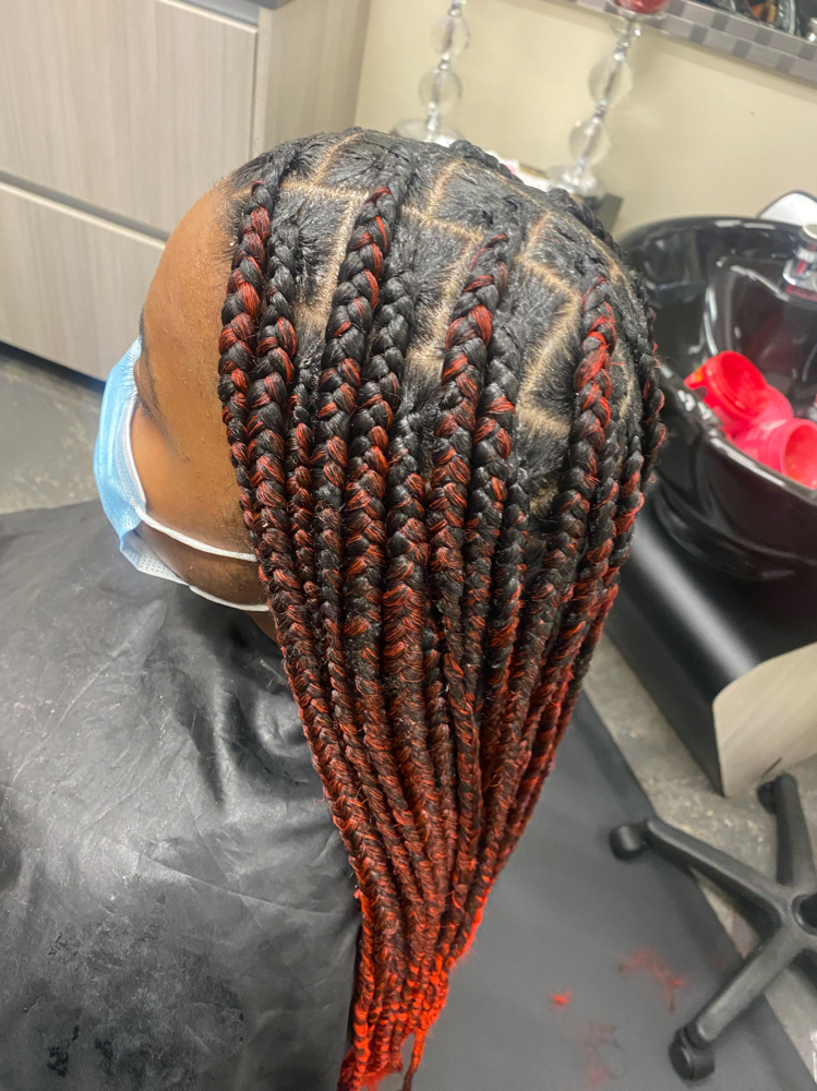 Large Knotless Braids