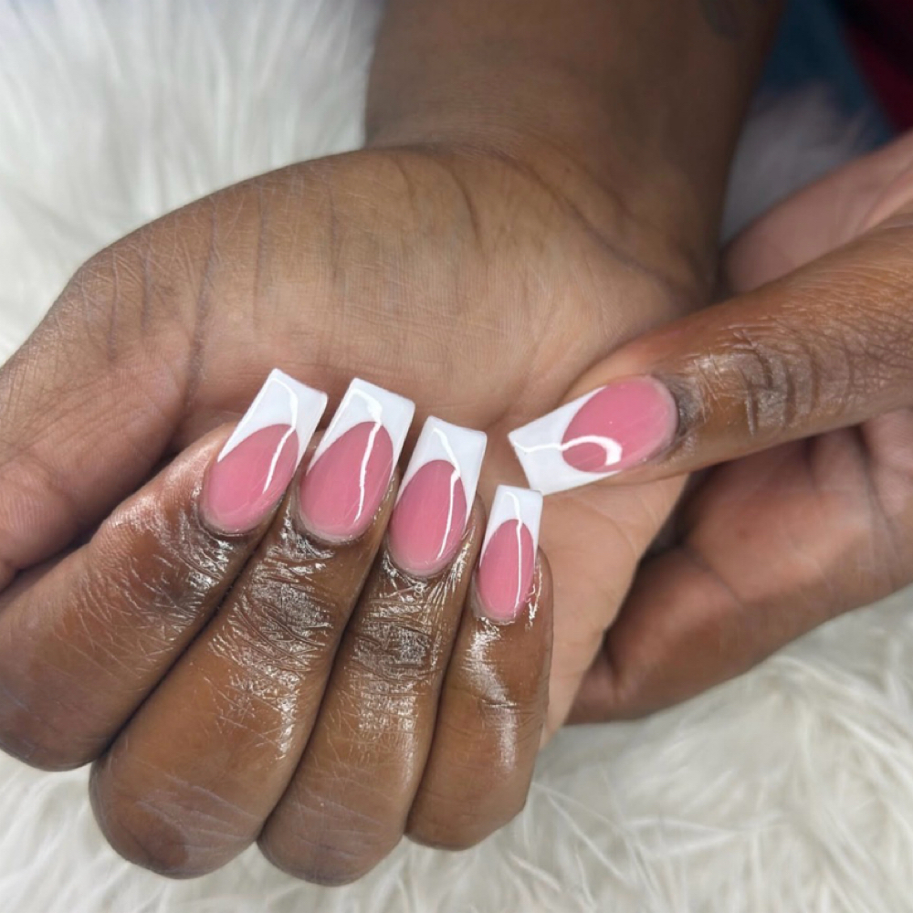 French tip at Nailz.By.Nanni in Bryan, TX