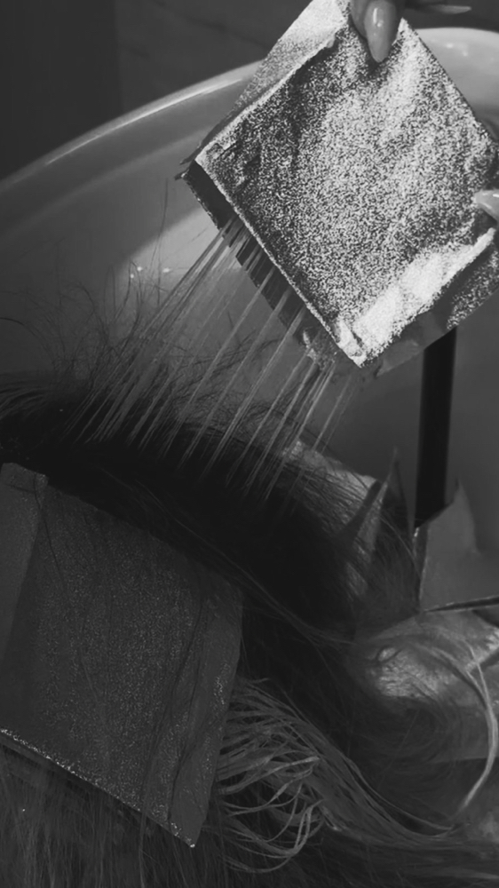 pratial highlight & haircut at Iron & Ivy in Fords, NJ