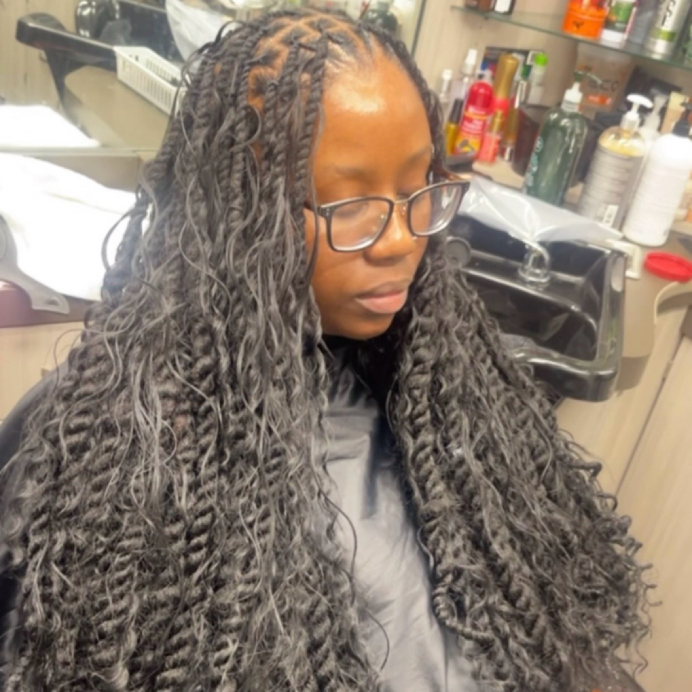 Extended Boho Two Strand Twist at STUDIO CEC in Monroeville, PA
