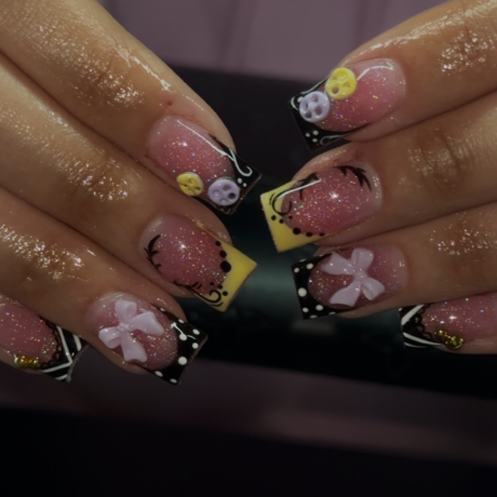 Medium Acrylic Full Set at Licha Nailz in Wilmington, NC