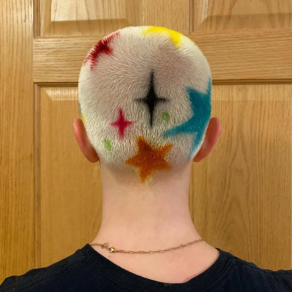 Baldy Head Paint at brittanyleelooks in Chicago, IL
