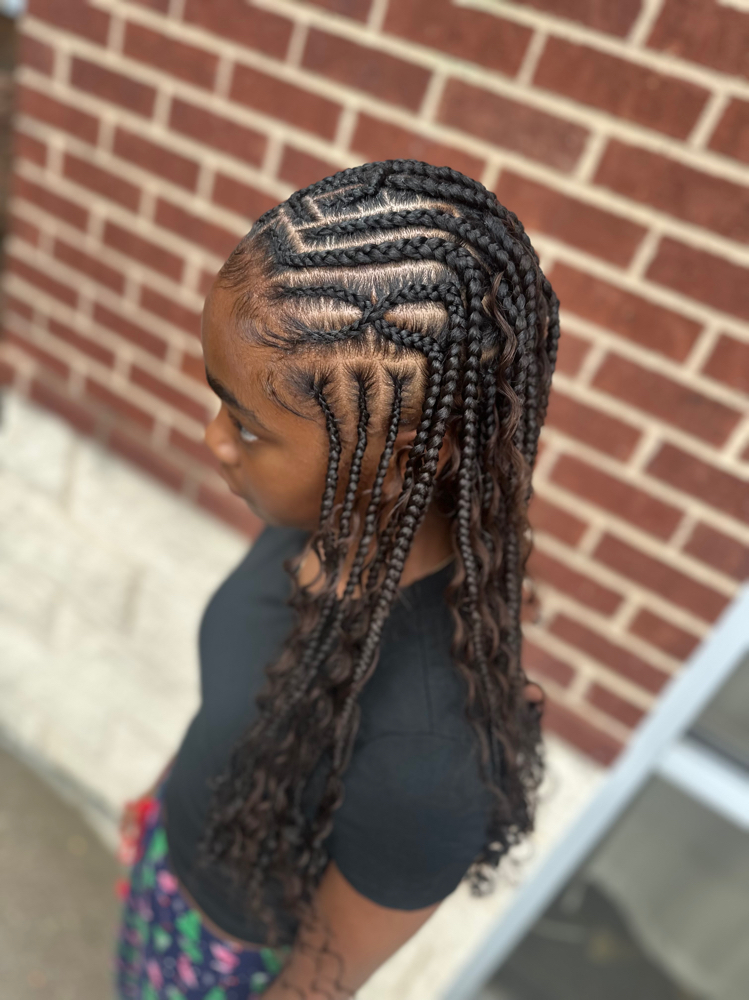 Tribal Braids (medium)/Fulani Braid