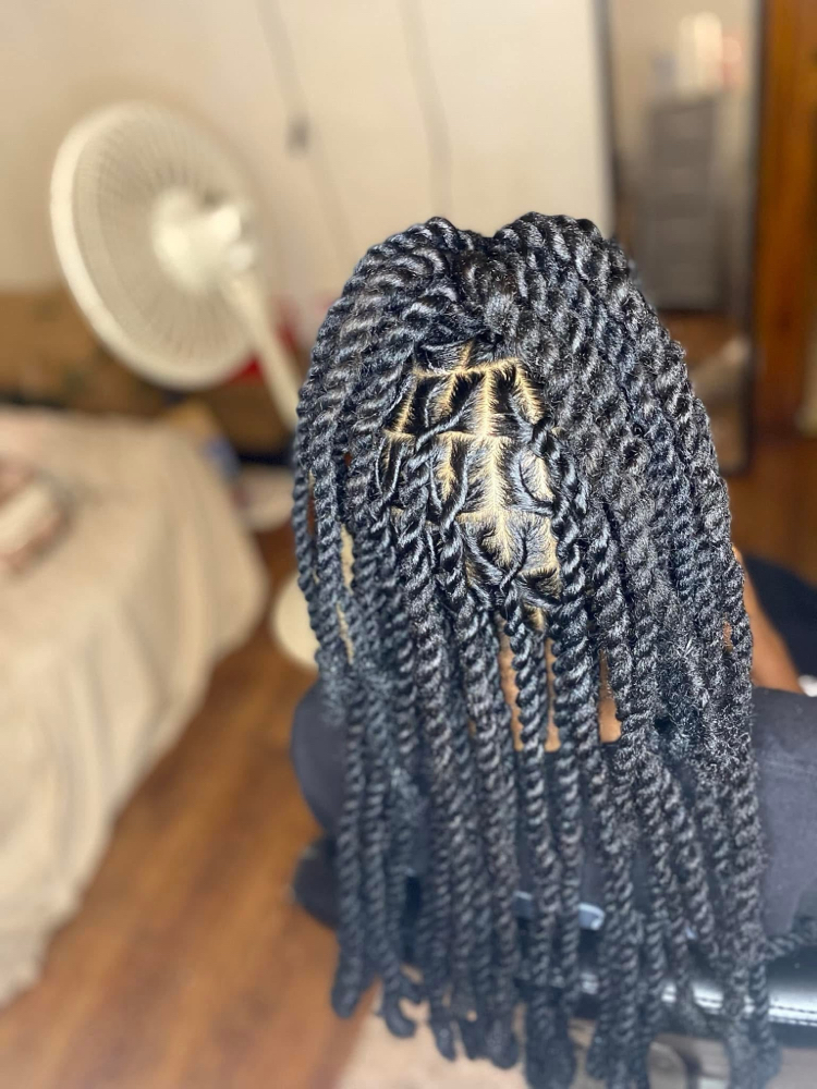 Mid Back Invisible Locs