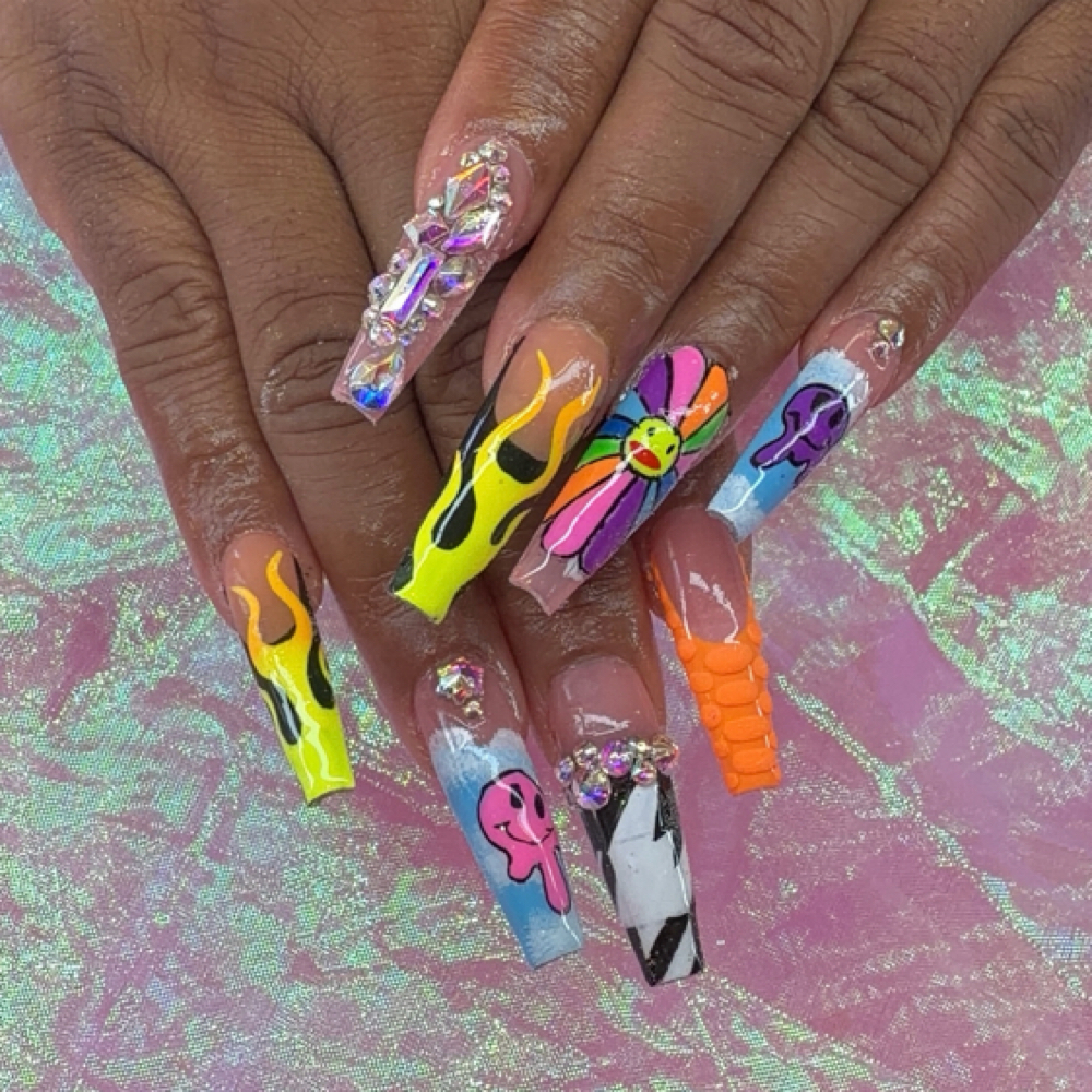 💅 Gel-X Statement at Jazzyliciouz Nailz in Baltimore, MD