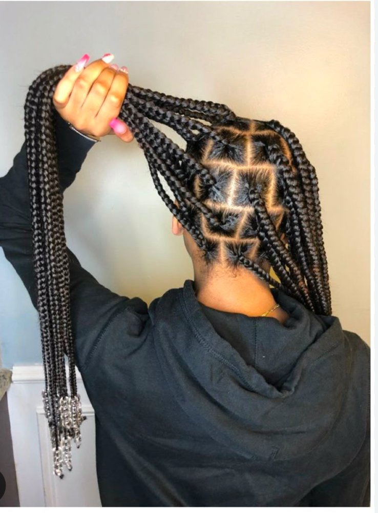 Large Knotless Braids