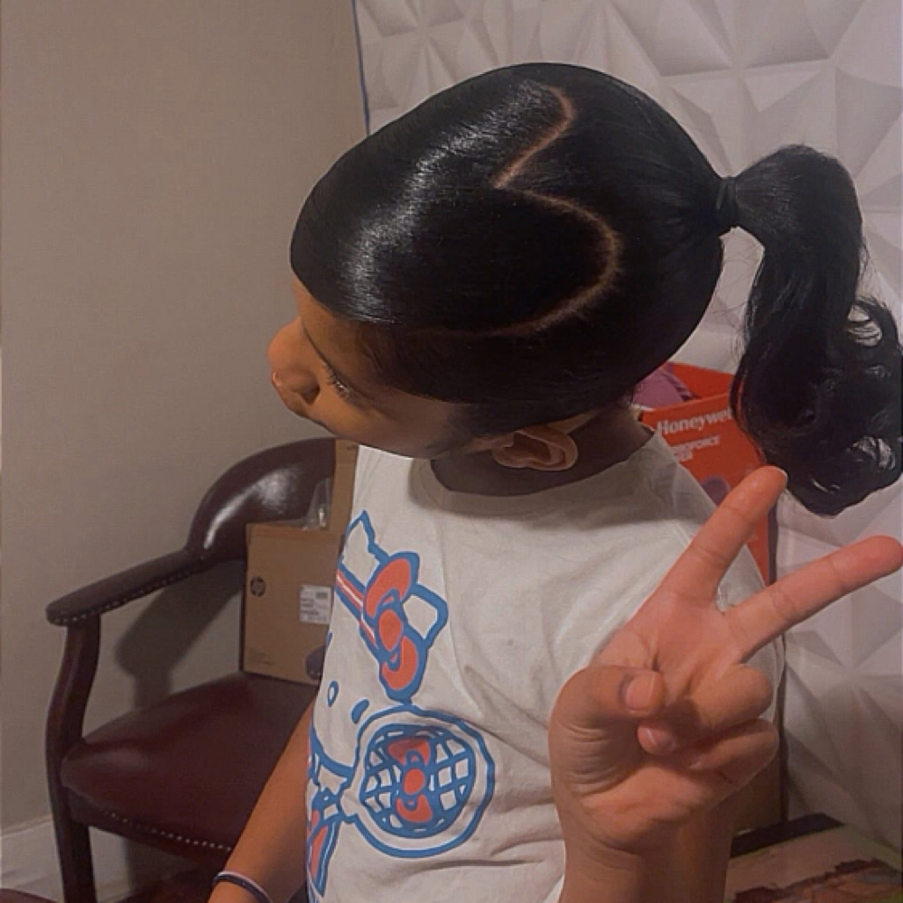 Heart Bang Ponytail at Mz. Mechie in Detroit, MI