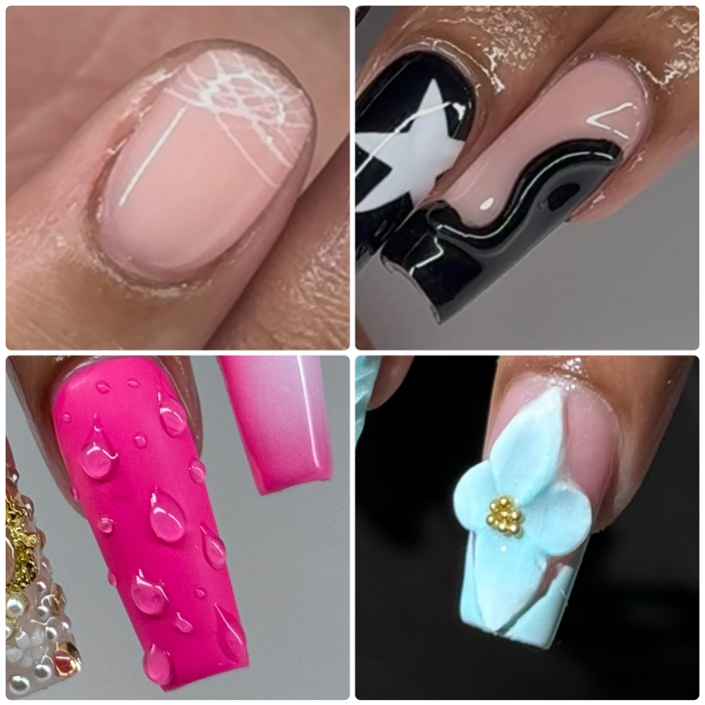 Tier 2 3D Nail Art at NL Visions Beauty Studio in Greensboro, NC