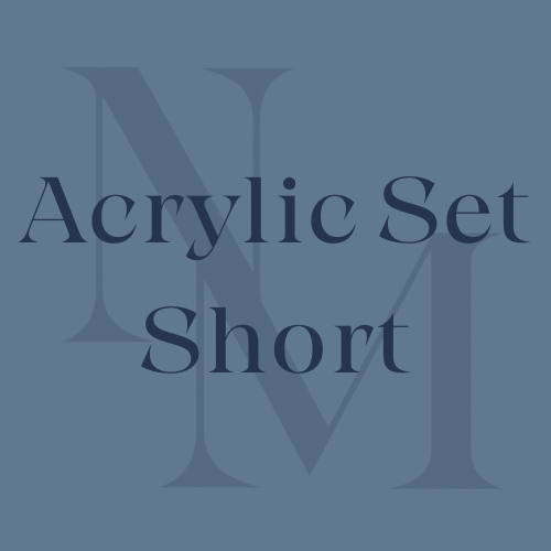 Acrylic Set - Short at The Nail Moment in Salem, OR