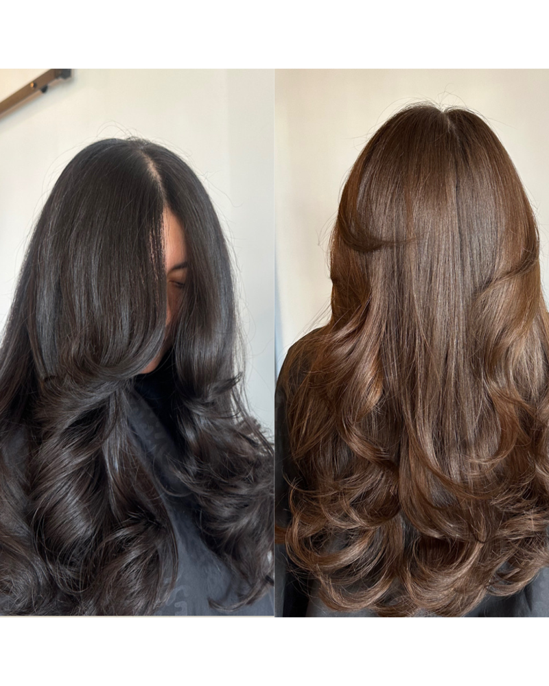 Womens long haircut