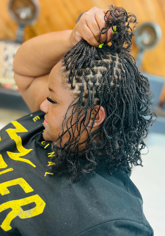 Micro Braid locs at Peaky Braids in Pine Bluff, AR
