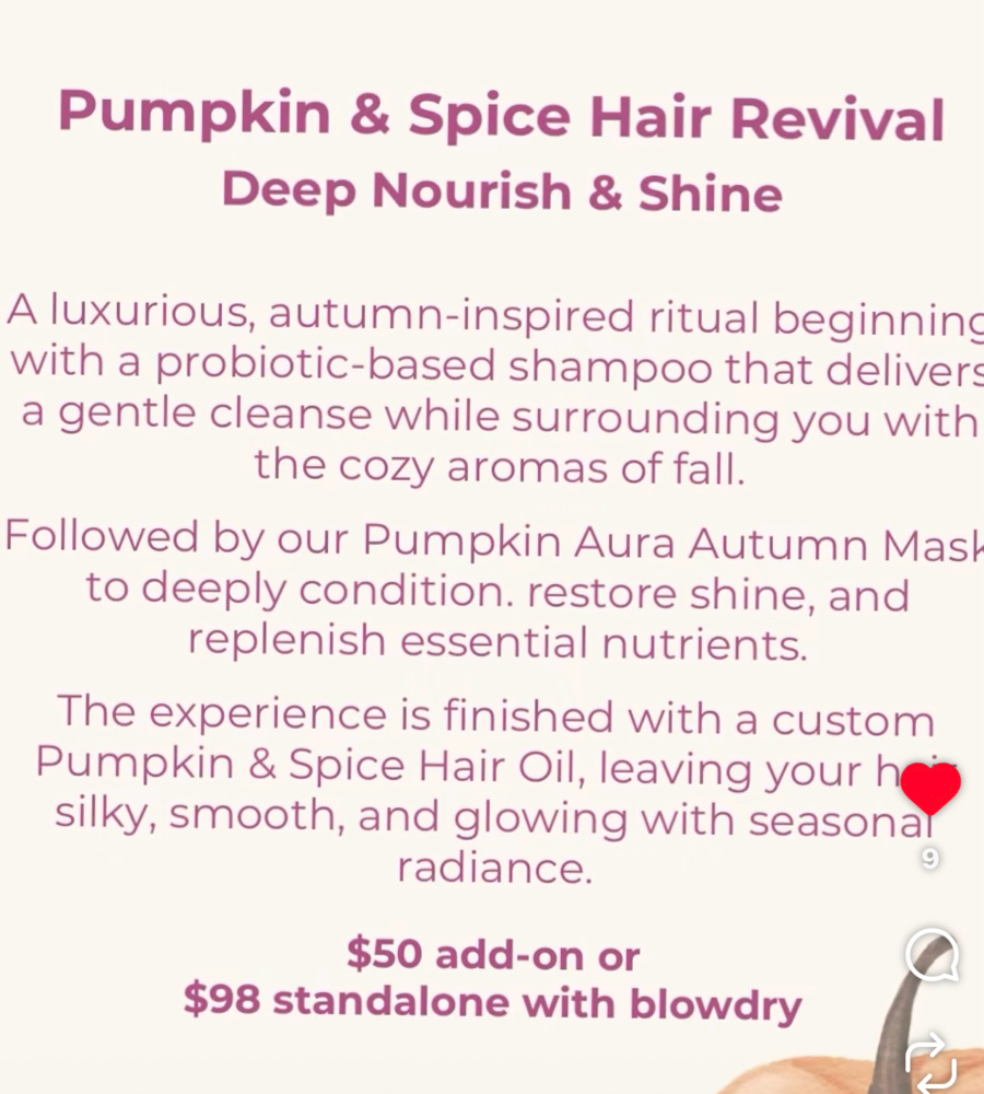 Pumpkin & Spice Fall Exclusive Hair