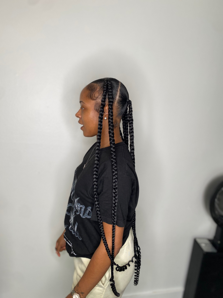4 Braided Ponys