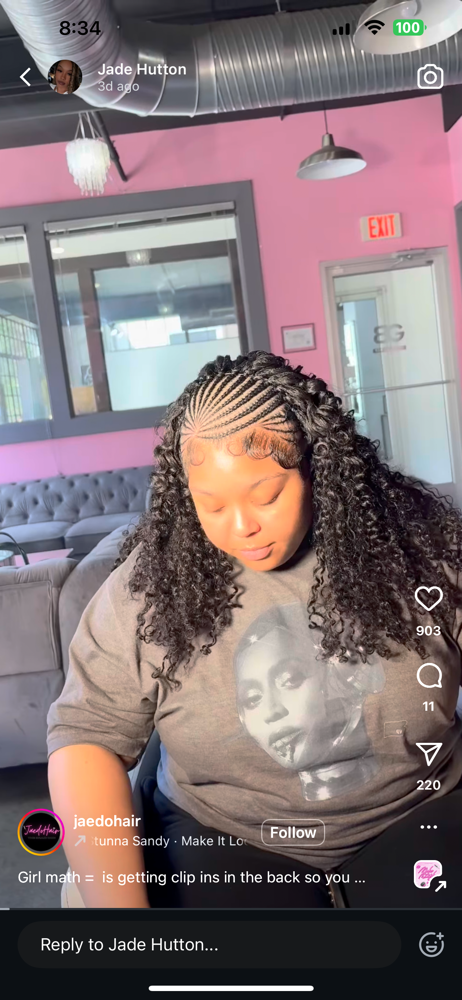 Half Tribal Braids + Quickweave