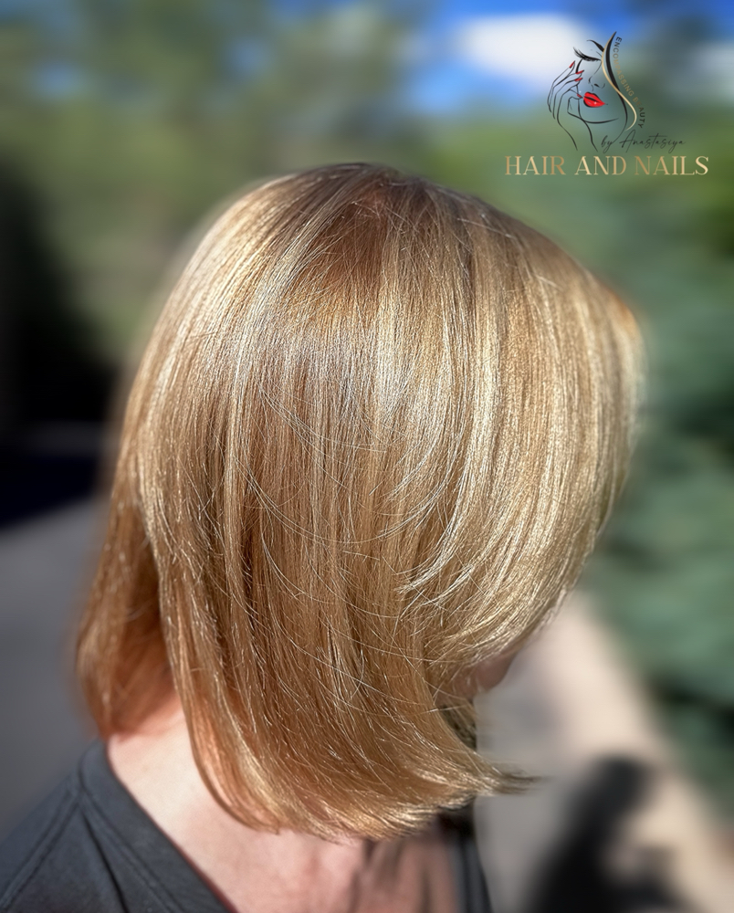 Partial Highlight+Root Retouch+Cut